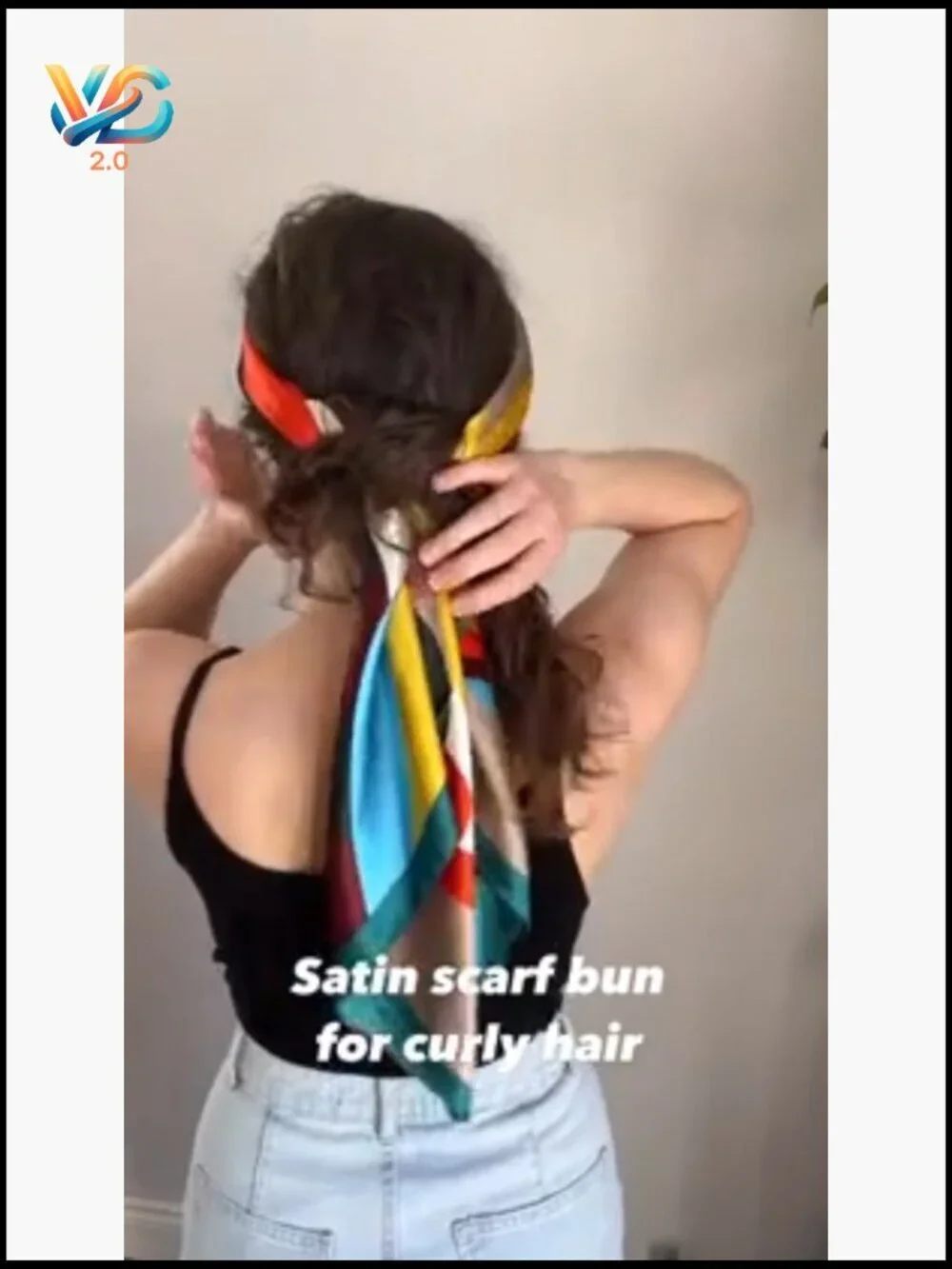 Large Satin Hair Scarf Wrap for Women Head Bandana Sleeping Multi-Way Use